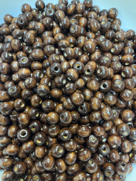 خرز خشب 10*9 ملم